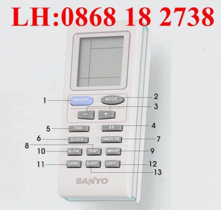 Remote Máy Lạnh Điều Khiển Máy Lạnh Chính Hãng Tại Tphcm