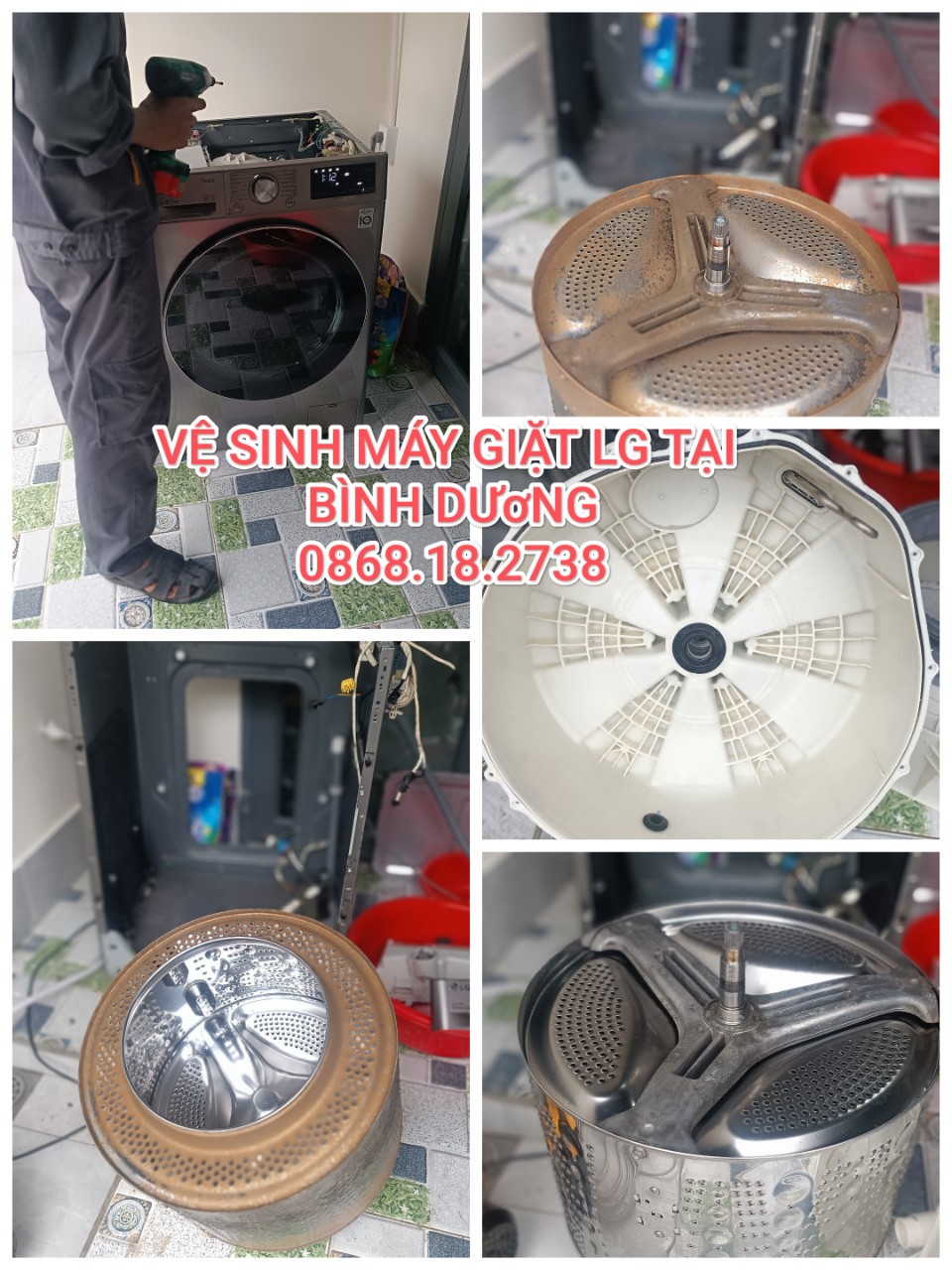 sửa chữa máy giặt LG tại bình dương