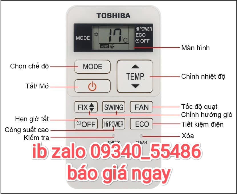 remote máy lạnh toshiba điều khiển máy lạnh toshiba